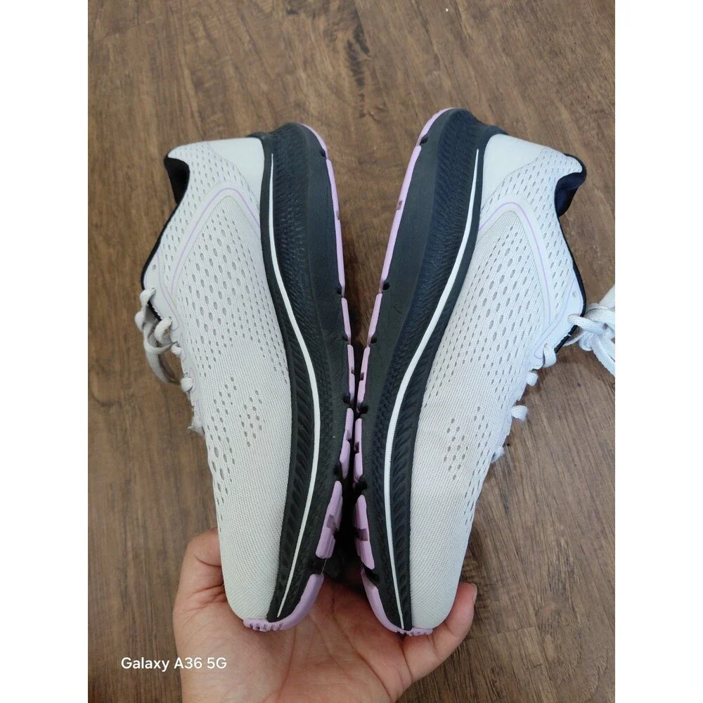 Skechers Go Run Consistent 2.0 Mile Marker Lace Up Gray Sneaker Women Sz 10